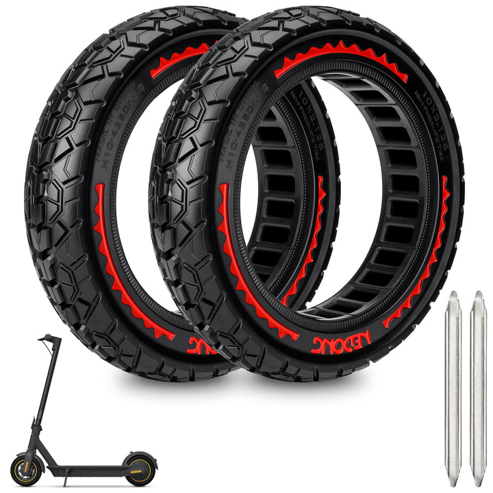 Xastro 2PCS 10X2.125 Reifen für Elektroroller 10x2.125 schlauchloser Reifen für Scooter 50/75-6.1 Sc