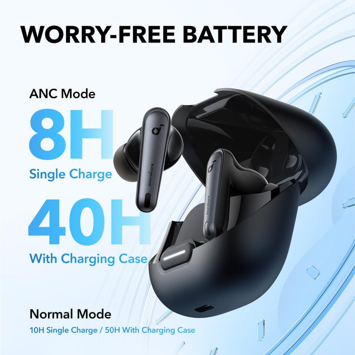 soundcore by Anker Liberty 4 NC Bluetooth-Kopfhörer mit Geräuschunterdrückung, 98,5% Noise Cancellin