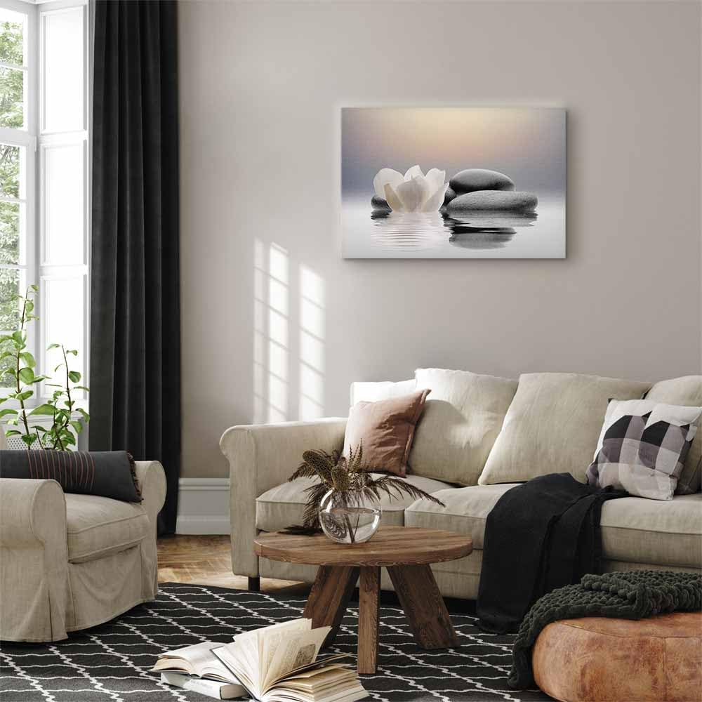 murando Akustikbild Zen Bilder Akustikschaum Hochleistungsschallabsorber Schallschutz Leinwand 1 tlg
