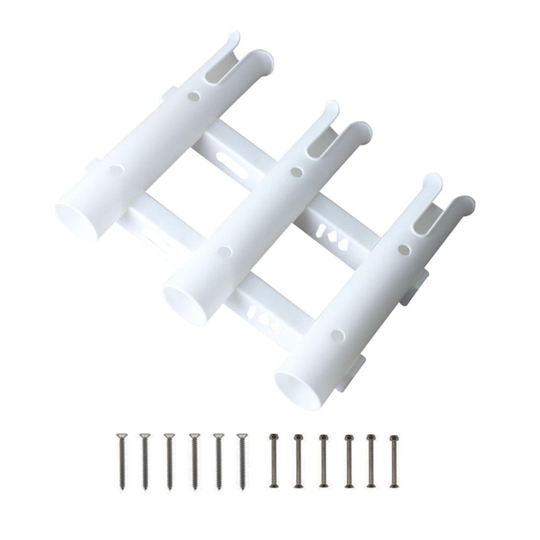Angelrutenhalter, 3 Röhrenhalter, Wandmontage, Rutenhalter, tragbare Angelrutenhalter für Boote, Gar