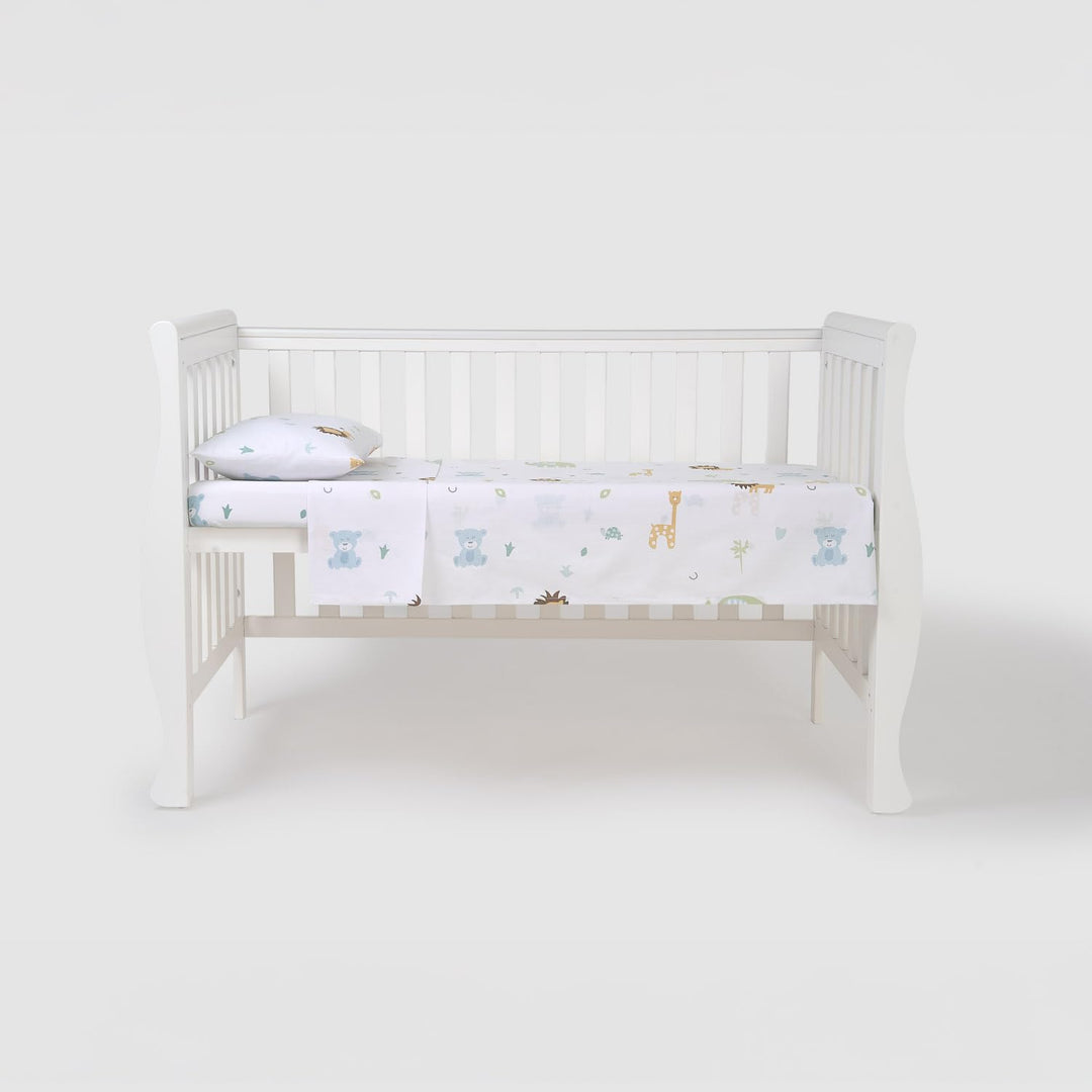 TRAMAS+ Kinderbettwäsche 60x120 cm aus 100% Baumwolle Superweiche & Farbenfrohe | Babybettwäsche - (