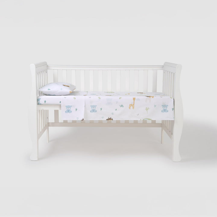 TRAMAS+ Kinderbettwäsche 60x120 cm aus 100% Baumwolle Superweiche & Farbenfrohe | Babybettwäsche - (
