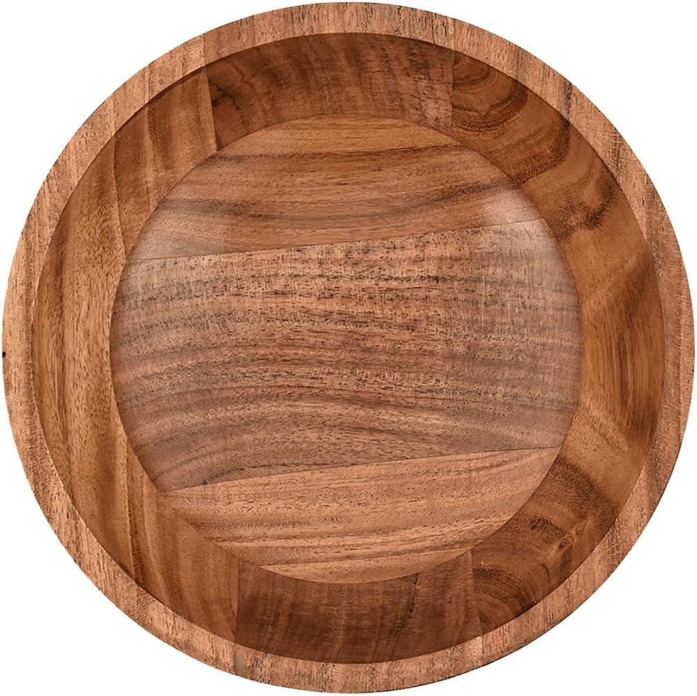 Obstschale aus Akazienholz, Obstschale für Küchentheke, als Heimdekoration, Schlüsselhalter für den
