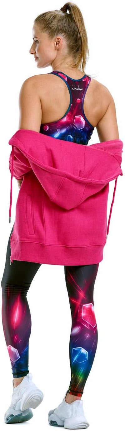 WINSHAPE Damen Kapuzenpullover XS Deep-pink, XS Deep-pink