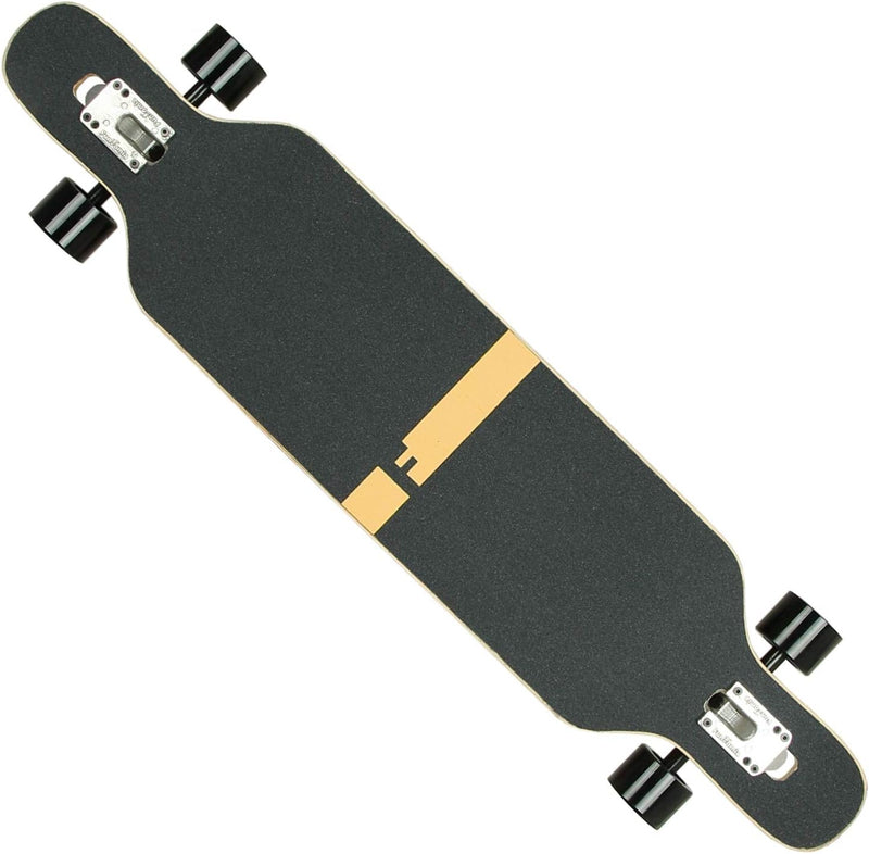 FunTomia Longboard mit 3 Flex Stufen Drop Through Cruiser Komplettboard Mach1 Speed Kugellager T-Too