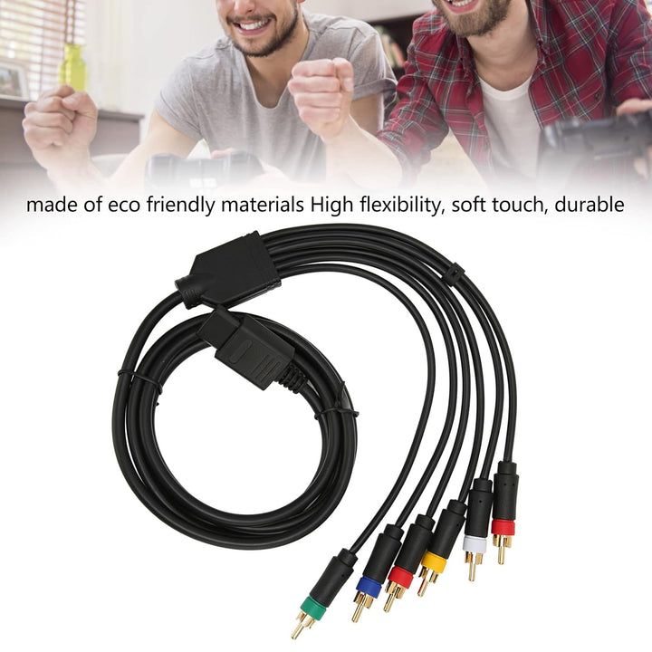Keenso RGB RGBS -Komponentenkabelkabel, AV -Kabel mit 4 BNC -Köpfen für für N64 für SFC für