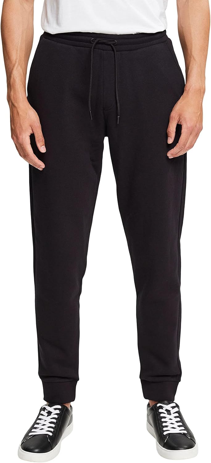edc by Esprit Recycelt: Sweathose mit Kordelzug XS 001/Black, XS 001/Black