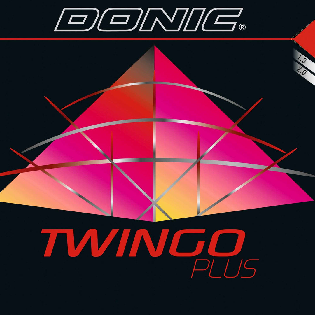 Donic Belag Twingo Plus Schwarz 2,0 mm, Schwarz 2,0 mm