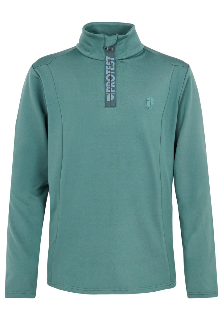 Protest Jungen 1/4-reissverschluss WILLOWY JR 152 Atlantic Green, 152 Atlantic Green
