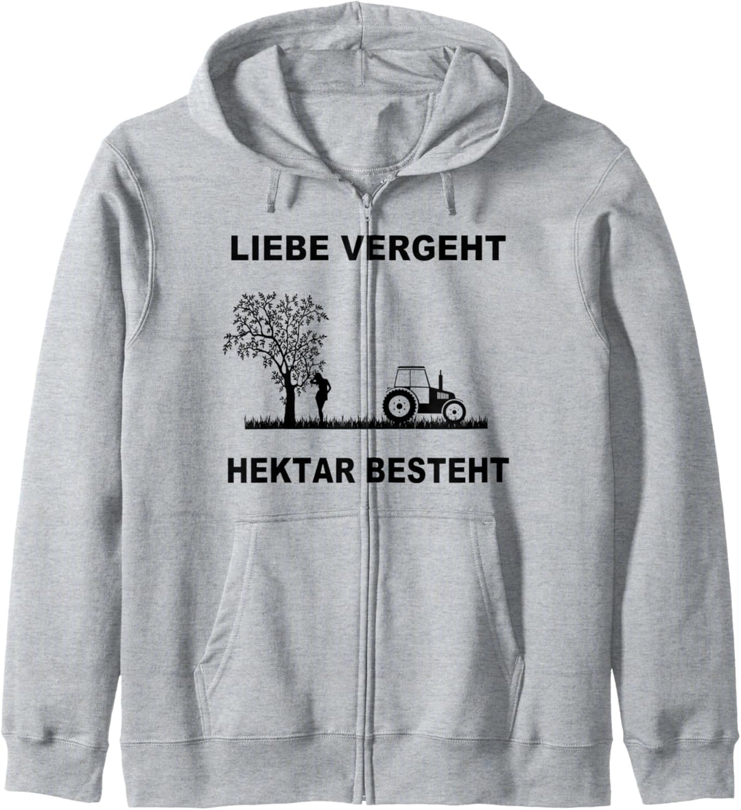 Liebe Vergeht Hektar Besteht Witziges Bauern Design Landwirt Kapuzenjacke