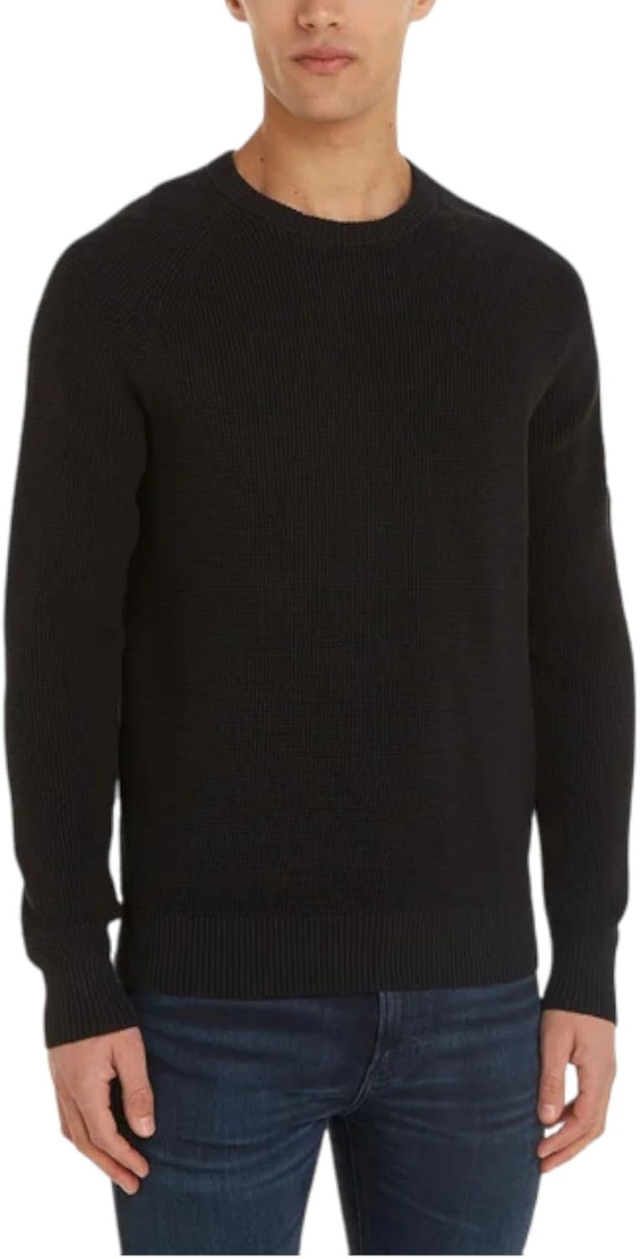 Calvin Klein Herren Badge Easy Sweater J30j323989 Pullover (1er Pack) S Black (Ck Black), S Black (C