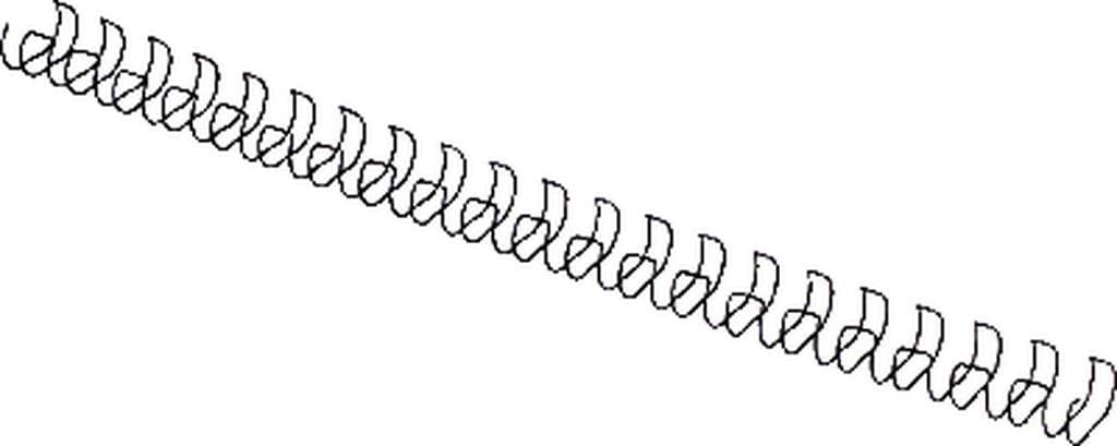 GBC MultiBind Drahtbinderücken, 14mm, schwarz, 100 Stück schwarz 14mm, schwarz 14mm