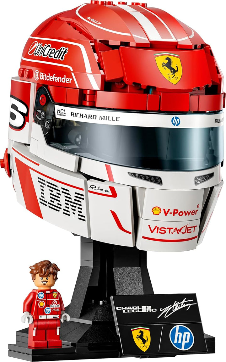 LEGO Editions Scuderia Ferrari HP Charles Leclerc Helm - F1 Merchandise - Ausstellungsmodell Bausatz