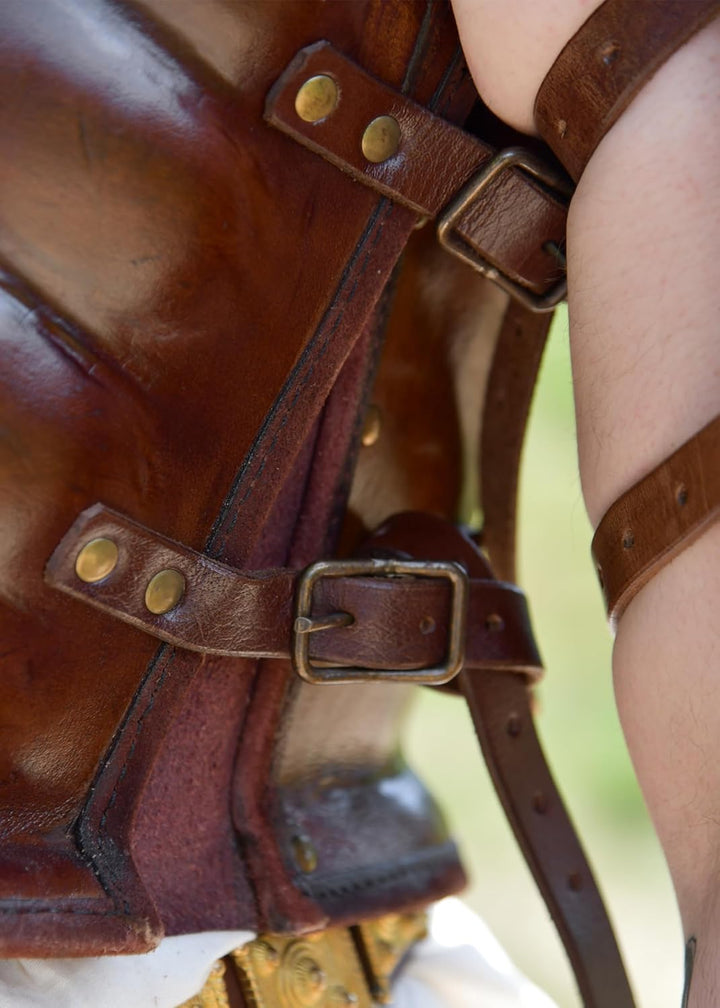 Battle-Merchant Muskelbrustpanzer aus starkem Leder - Brustpanzer