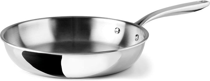 LACOR - 60848 - Trichef Bratpfanne, 18 cm, 18/10 Edelstahl Und Aluminium Dreilagiger, Ergonomischer