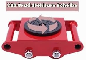 Transportfahrwerk 6T Schwerlastfahrwerk Industrieroller Maschinentransport Schwerlastrollen Roller P