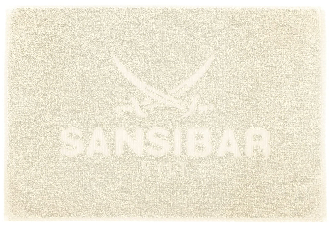 Sansibar Badvorleger Fein-Flor Badteppich Badematte 100% Baumwolle 50x80 cm (50 x 80 cm, Sand) 50 x