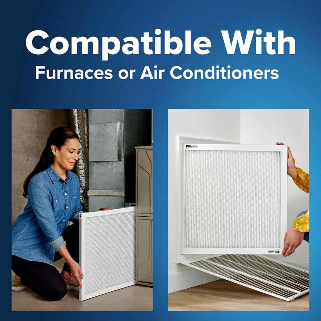 Filtrete 24x24x1, AC Ofenluftfilter, MPR 300, Clean Living Basic Dust, 6er-Pack (genaue Masse 23,81