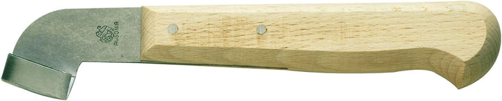 AUSONIA - 34400 DREIECKIGES VEREDELUNGSMESSER MIT STAHLKLINGE UND HOLZGRIFF 20 CM