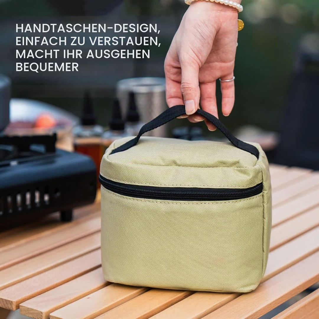 RoseFlower Gewürzbehälter Camping Set Reise Gewürzbehälter 6 Stück Tragbare Ölflasche, Saucenflasche