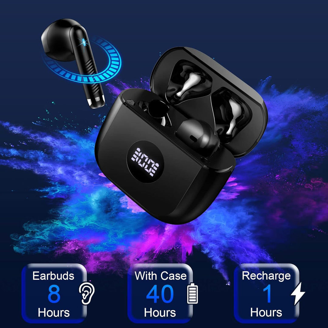 Bluetooth-Kopfhörer, Bluetooth 5.4, kabellose Kopfhörer mit 4 ENC Geräuschunterdrückung, Mic, Kopfhö