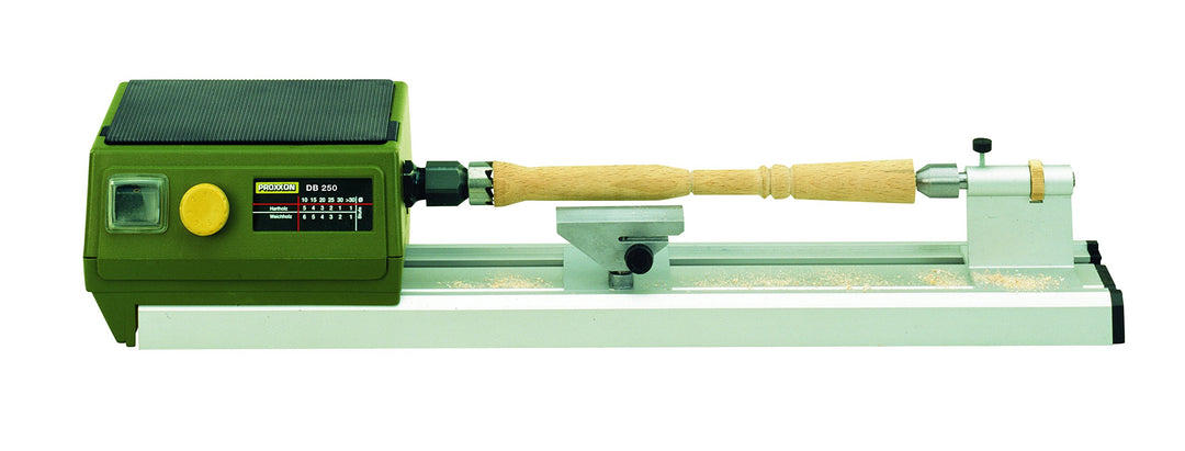 Proxxon Micro Drechselbank DB 250 (elektronische Drehzahlregelung, für Modellbau, Planscheibe für gr