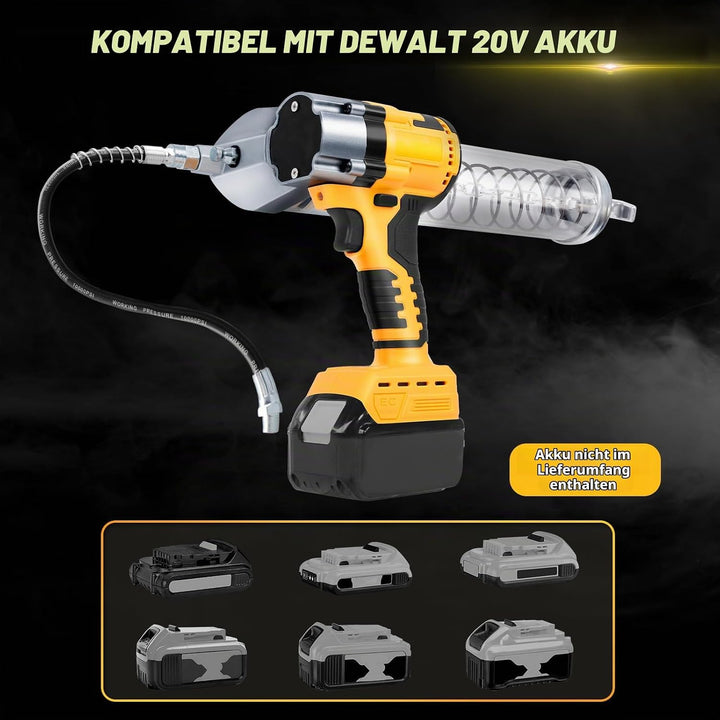 Schnurlose Fettpresse Kompatibel für Dewalt 20V MAX Akku, Bürstenlose 13000 PSI Professionelle Elekt