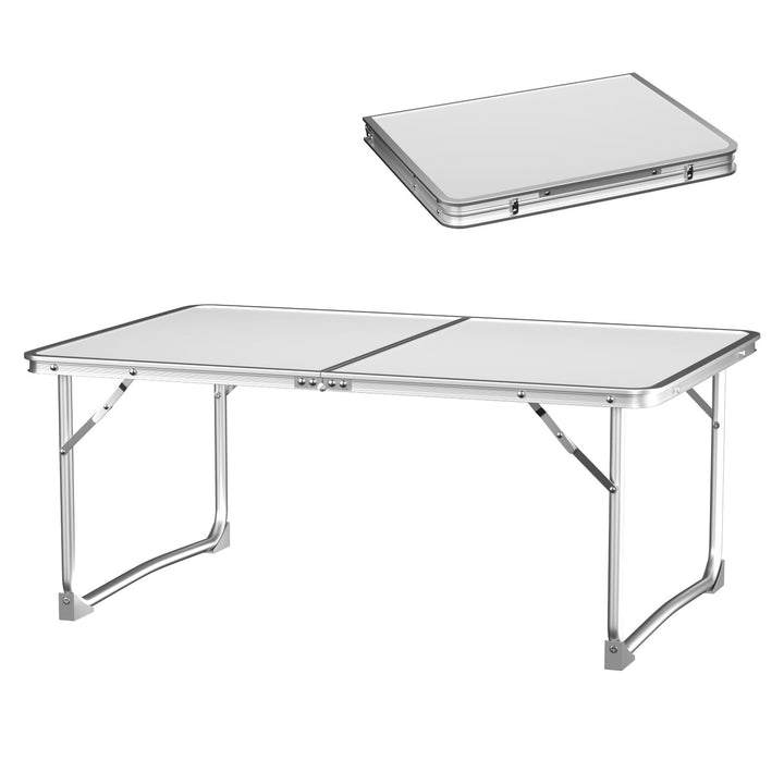 Klapptisch Betttisch 60x40cm, Aluminiumrahmen Anti-Rost Tragbarer Laptop-Tisch Frühstückstablett für