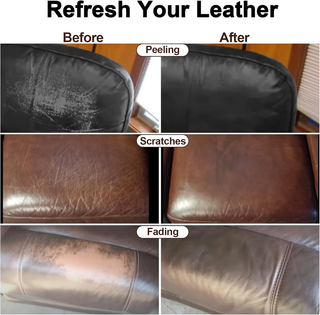 drtulz Leder Reparatur Set Schwarz, Lederpflege Für Ledercouch, Für Vinyl Möbel, Sofa, Autositze, Sc