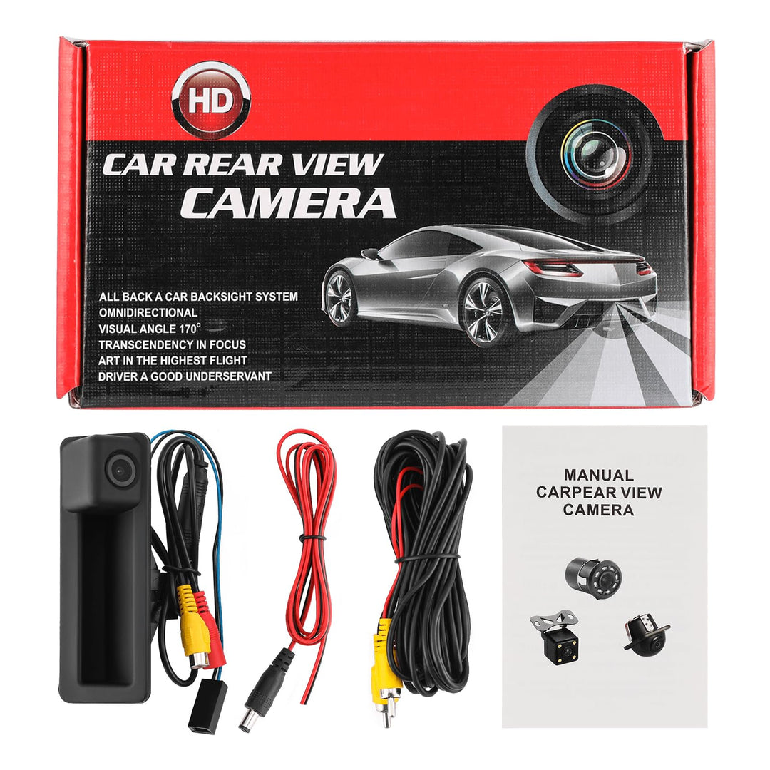 170° Rückfahrkamera Kompatibel mit BMW E60 E61 E70 E90 E91 E92 E93 E84 E88 E82 E71 E72 Nachtsicht Wa