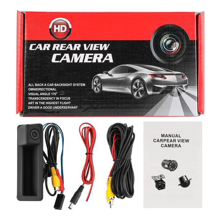170° Rückfahrkamera Kompatibel mit BMW E60 E61 E70 E90 E91 E92 E93 E84 E88 E82 E71 E72 Nachtsicht Wa