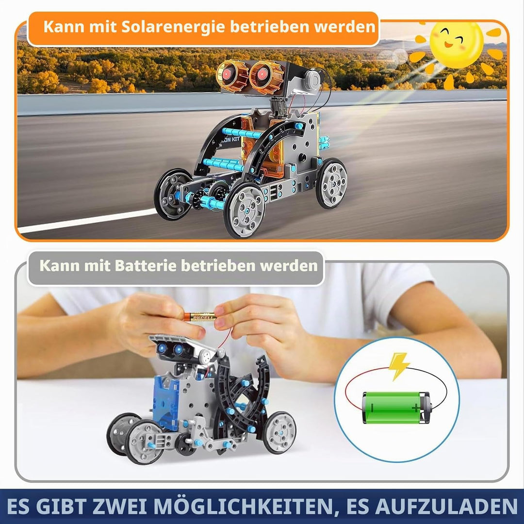 Solar Roboter Kit,29-in-1 DIY Bauspielzeug Angetrieben durch Solarenergie,Kinder Spielzeug,Konstrukt