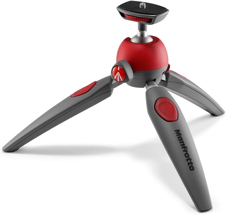 Manfrotto MTPIXIEVO-RD Pixi Evo Mini-Stativ (2 Segment) rot Rot Single, Rot Single