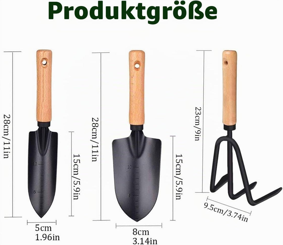 Gartenwerkzeug-Set-Gartenkelle,Gardening Tools Set-Garden Trowel,3 Pcs Gartengeräte-Set Werkzeuge Ge