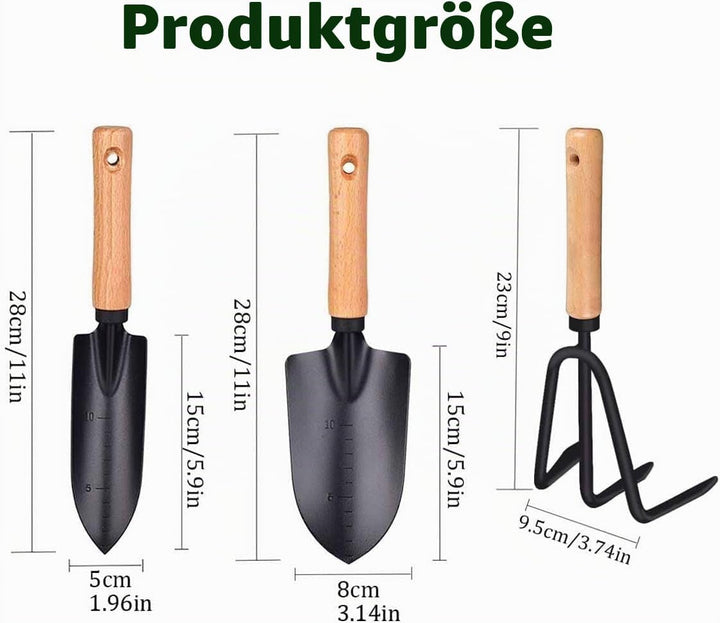 Gartenwerkzeug-Set-Gartenkelle,Gardening Tools Set-Garden Trowel,3 Pcs Gartengeräte-Set Werkzeuge Ge