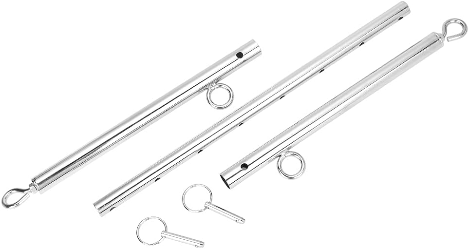 PENJOY Edelstahl verstellbare Pilates Spreizstange Set Sporthilfe Training Yoga Fitness