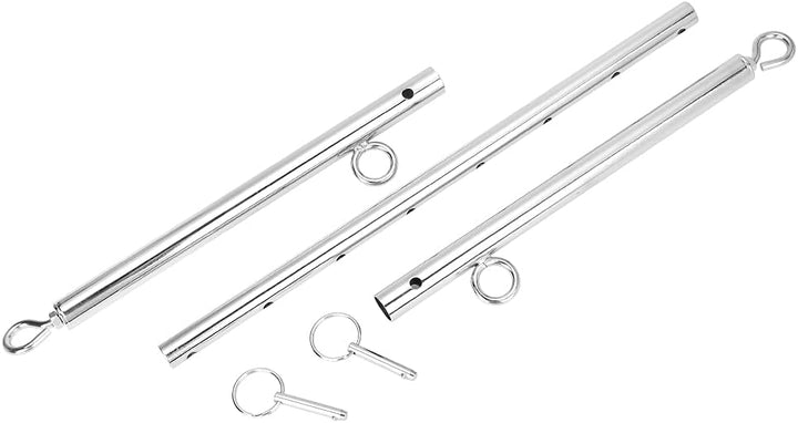 PENJOY Edelstahl verstellbare Pilates Spreizstange Set Sporthilfe Training Yoga Fitness