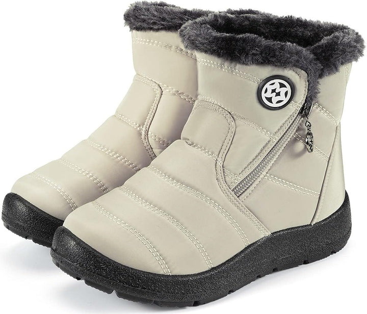 Gaatpot Kinder Winterschuhe Jungen Mädchen Winterstiefel Schneestiefel Wasserdicht Warm gefütterte S