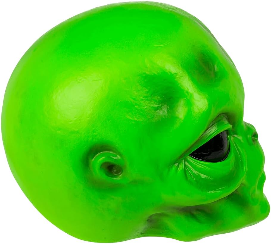 Out of the blue Kopfhörerhalterung, Alien, ca. 16 x 18 x 18 cm, aus Polyresin, in Geschenkverpackung