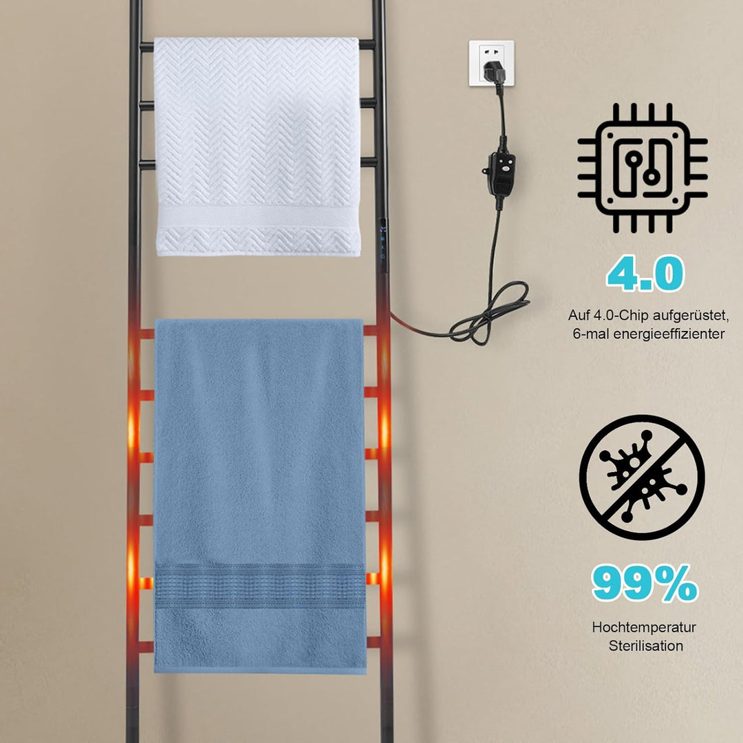 Handtuchhalter Elektrischer Badheizkörper 150W Bodenstehender Handtuchhalter Handtuchwärmer 45-70℃ H