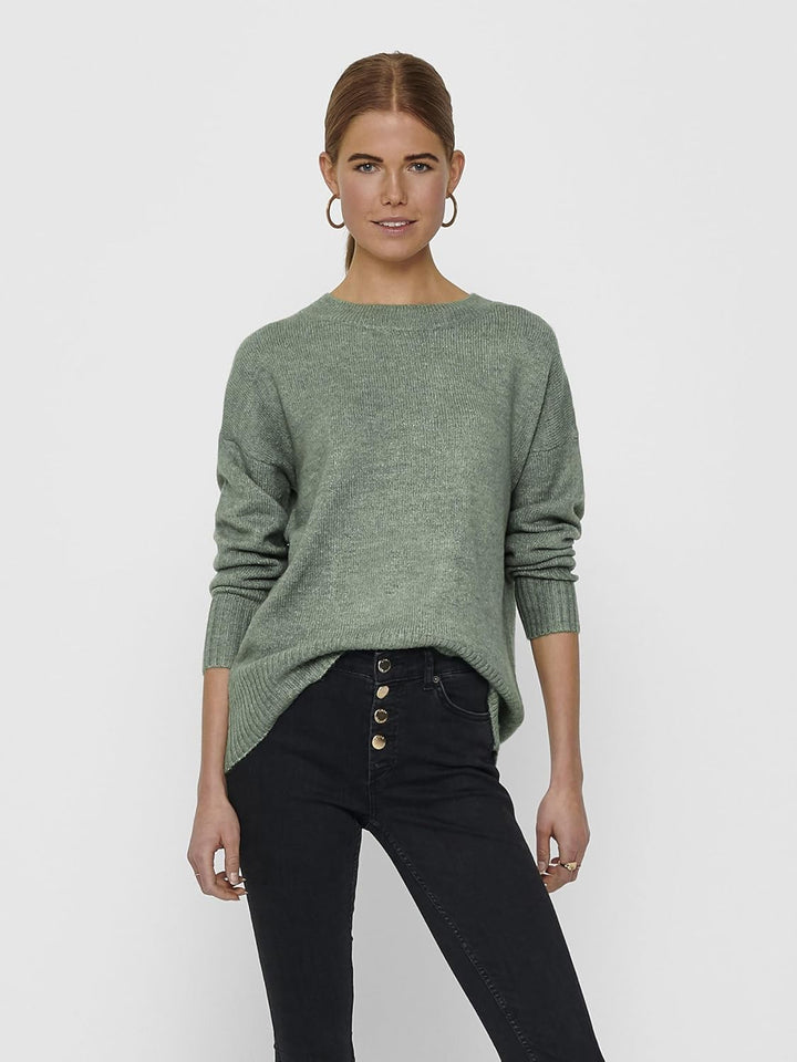 ONLY Female Strickpullover ONLNANJING Strickpullover S Balsam Green, S Balsam Green