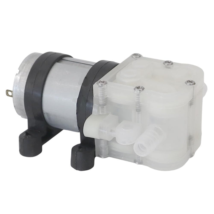 12VDC Membran-Wasserpumpe selbstansaugend | 180L/h 10m Förderhöhe | 8-9mm Schlauchtüllen | Vibration