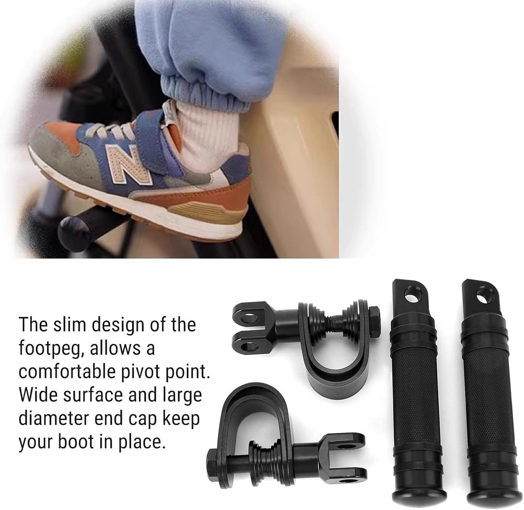 Candeon 1 Paar Motorrad Fussrasten Motorrad Pedale, Motorrad Fussstütze Universal CNC Fussraste Moto