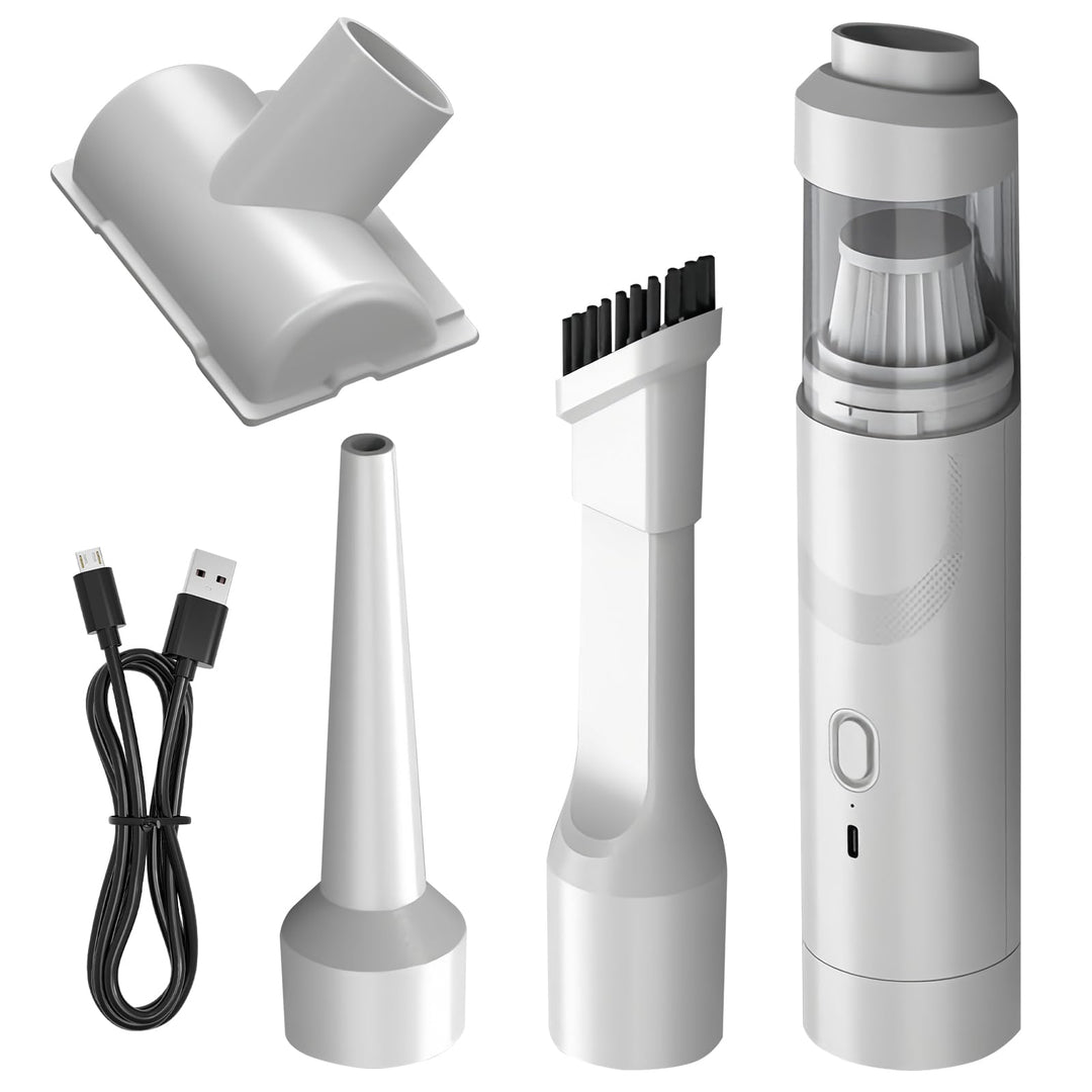 Handstaubsauger, 19000Pa Akku-Autostaubsauger mit USB-C Schnellladung Tragbarer, Leichter Multifunkt