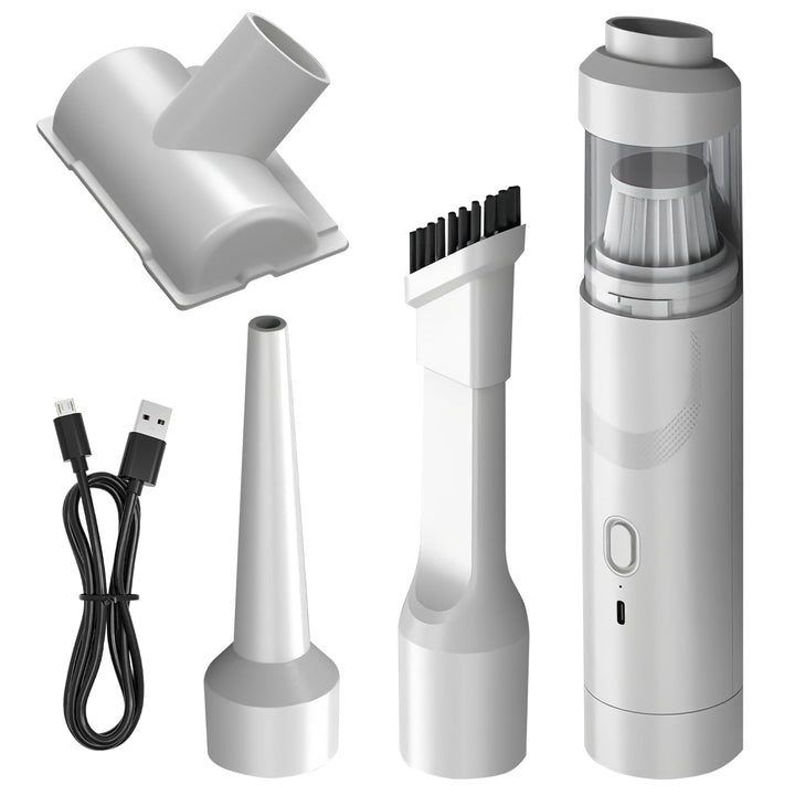 Handstaubsauger, 19000Pa Akku-Autostaubsauger mit USB-C Schnellladung Tragbarer, Leichter Multifunkt