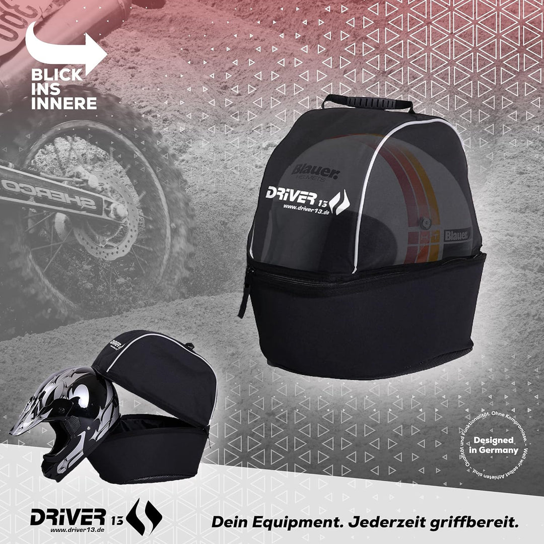 Driver13 Motorradhelm Tasche Helmtasche XL