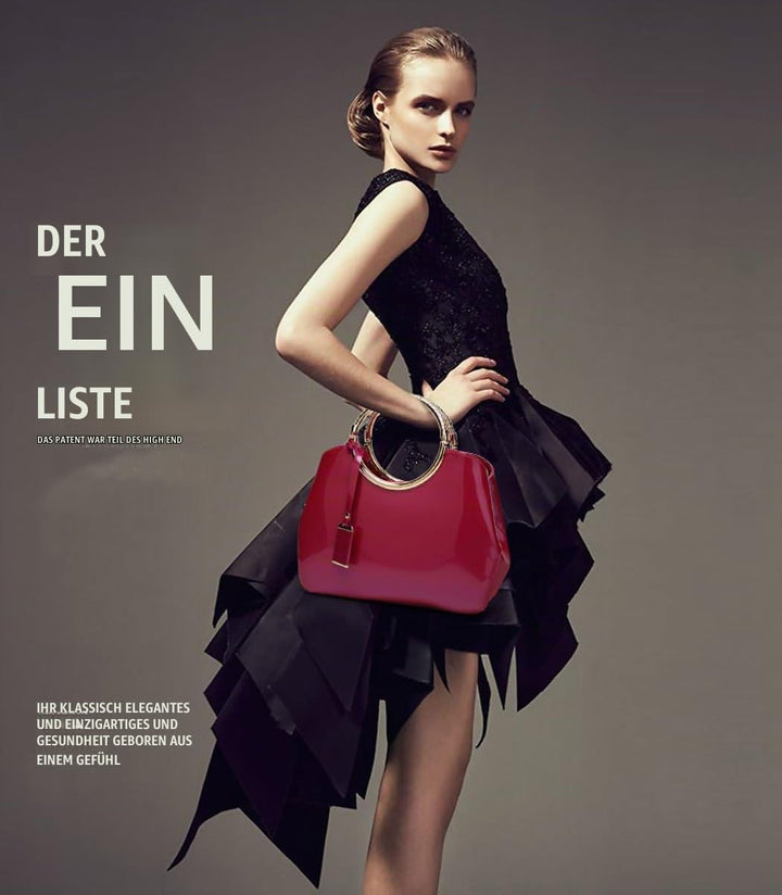 DEERWORD Damen Taschen Handtasche Frauen Elegant Tasche Henkeltasche Vintage PU-Leder 5376 1-teilig
