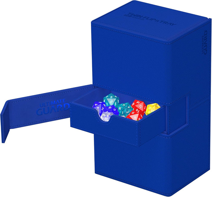 Ultimate Guard Twin Flip`n`Tray 200+ XenoSkin Monocolor Blau, Blau
