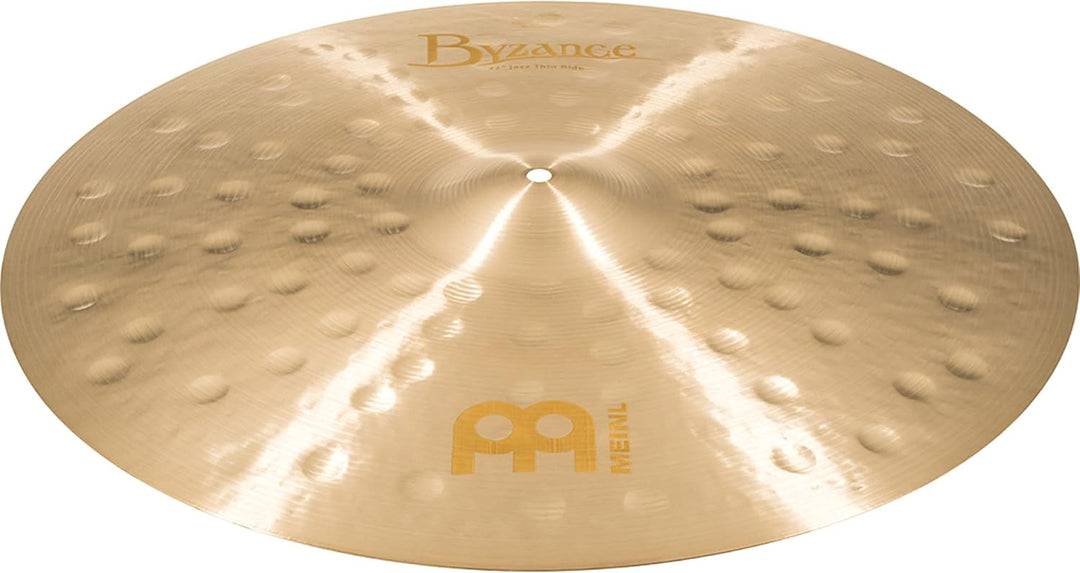 Meinl Cymbals Byzance Jazz Ride Thin 22 Zoll (Video) Schlagzeug Becken (55,88cm) B20 Bronze, Traditi