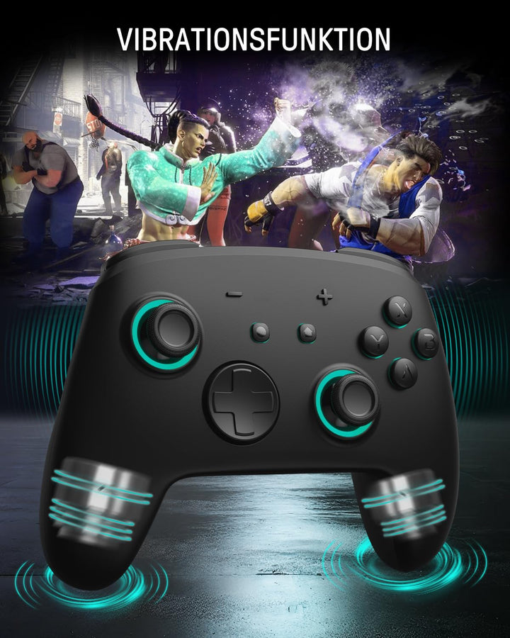 Hall Effect Switch Controller Wireless, Luminex Pro Controller mit Ladestation Kompatibel mit Switch